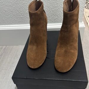 ASH Brown Suede Ankle Boots